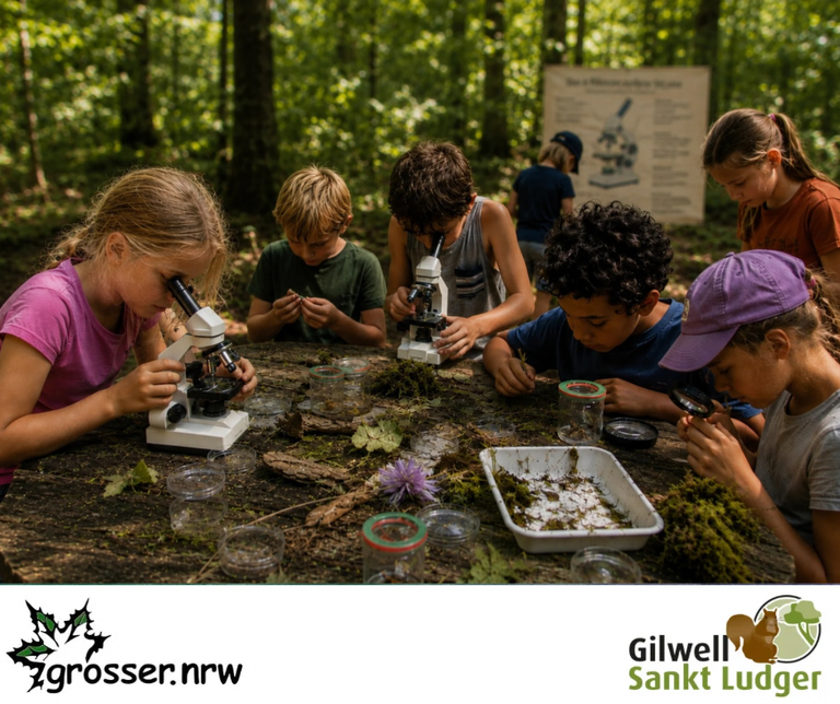 Mikroskopieren - Ein erlebnispädagogisches Kooperationsangebot der Jugendbildungsstätte Gilwell Sankt Ludger e.V. und der grosser.nrw GbR